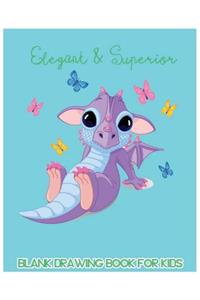 Elegant & Superior Blank Drawing Book for Kids