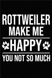 Rottweiler Make Me Happy You Not So Much