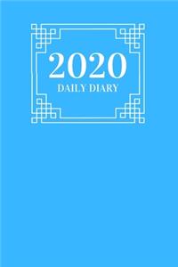 2020 Daily Diary 366 pages one page per day fully lined with blue cover ( one page per day )