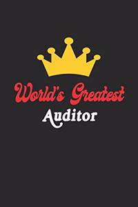 World's Greatest Auditor Notebook - Funny Auditor Journal Gift