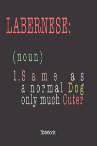 Labernese (noun) 1. Same As A Normal Dog Only Much Cuter