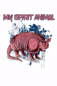 Armadillo My Spirit Animal Braun Rot