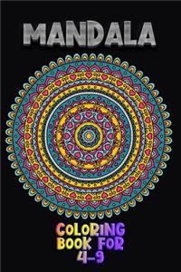 Mandala Coloring Book For 4-9