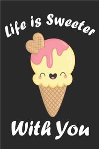Life Is Sweeter With You Kawaii Ice Cream Couple