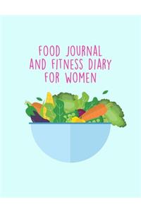 Food Journal And Fitness Diary For Women