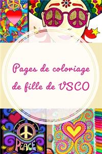 Pages de coloriage de fille de VSCO