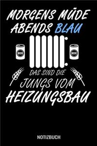 Morgens müde abends blau das sind die Jungs vom Heizungsbau