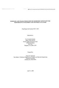 Modeling and Characterization of Geometric Effects on the Performance of Rainbow and Thunder Actuators