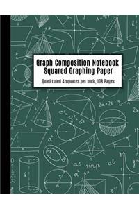 Graph Composition Notebook Squared Graphing Paper
