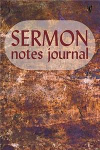 Sermon Notes Journal