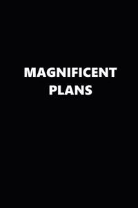 2019 Weekly Planner Funny Theme Magnificent Plans Black White 134 Pages