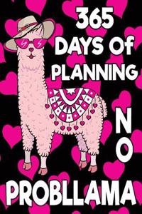 2019 Monthly and Weekly Llama Girl Planner