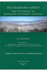Balboura Survey and Settlement in Highland Southwest Anatolia