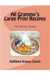All Grammy's Large Print Recipes