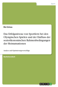 Erfolgsniveau von Sportlern bei den Olympischen Spielen und der Einfluss der sozioökonomischen Rahmenbedingungen der Heimatnationen