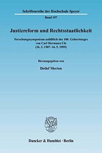 Justizreform Und Rechtsstaatlichkeit