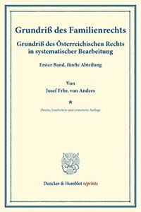 Grundriss Des Familienrechts