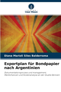 Exportplan für Bondpapier nach Argentinien