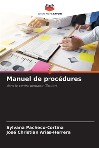 Manuel de procédures