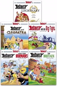 Asterix Series 2 Collection 5 Books Set (Book 6-10) (Cleopatra, the Big Fight, Asterix in Britain, the Normans, Asterix The Legionary)