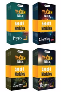 PW Yakeen For NEET Droppers Physics, Chemistry, Botany and Zoology Modules with Solutions & 24 OMR Sheets Combo Set of 24 Books For 2025-2026 Exams