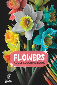 Flowers in the Dark Coloring Book