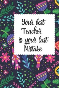 Your best teacher is your last mistake Buddha Meditation Monthly Calendar