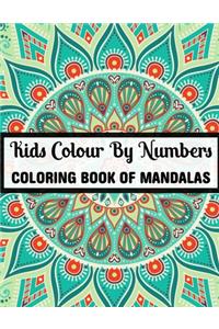 Kids Colour By Numbers Coloring Book Of Mandalas