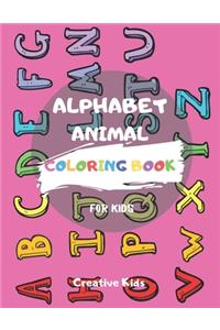Alphabet Animal Coloring Book For Kids