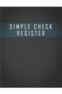 Simple Check Register