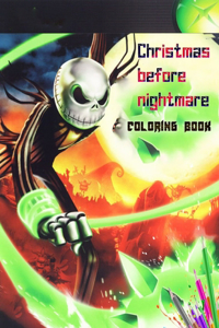 Christmas before nightmare coloring book