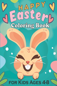 Happy Easter Coloring Book for Kids Ages 4-8