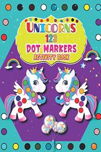 Unicorns 123 Dot Markers Activity Book