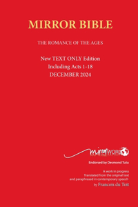 TEXT ONLY Mirror Bible HARDBACK JUNE 2024 Edition