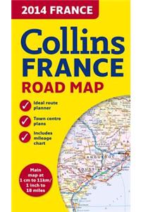 2014 Collins Map of France