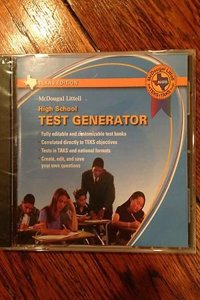 McDougal Littell High School Math Texas: Test Generator CD-ROM
