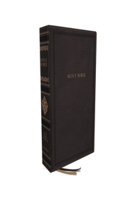 Kjv, Sovereign Collection Bible, Personal Size, Leathersoft, Black, Thumb Indexed, Red Letter Edition, Comfort Print