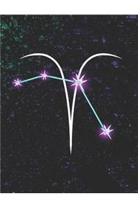 Aries Astrological Zodiac Sign Notebook
