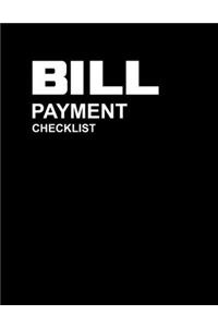 Bill Payment Checklist
