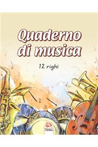 Quaderno di musica - 12 righi