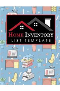 Home Inventory List Template