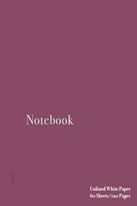 Unlined Notebook