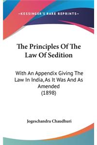 Principles Of The Law Of Sedition