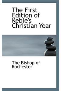 The First Edition of Keble's Christian Year