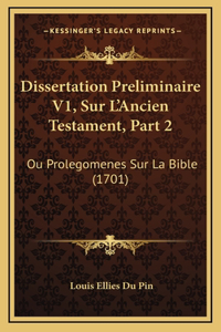 Dissertation Preliminaire V1, Sur L'Ancien Testament, Part 2