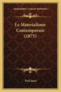 Materialisme Contemporain (1875)
