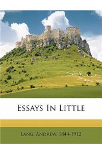 Essays in Little