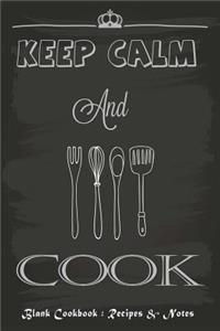 Blank Cookbook Recipes & Notes