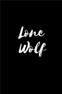 The lone wolf