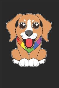 Gay Pride Dog Notebook - Owner Journal Planner